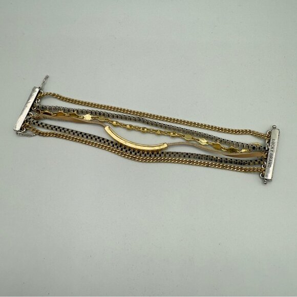 Lucky Brand Lucky Layers Boho Magnetic Cuff Bracelet in Earthtone 7in - Picture 12 of 15